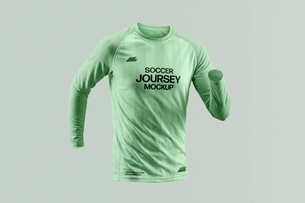 Free Long Sleeve Jersey Mockup
