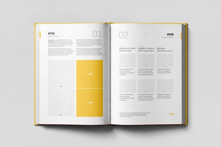 Free Open Hardcover Book Mockup