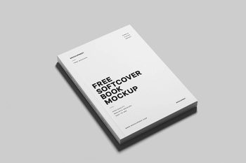 Free Softcover Book Cover Mockup