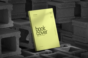 Free Softcover Book Mockup On Brick
