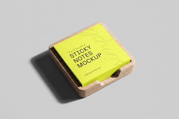 Free Square Sticky Notes Mockup
