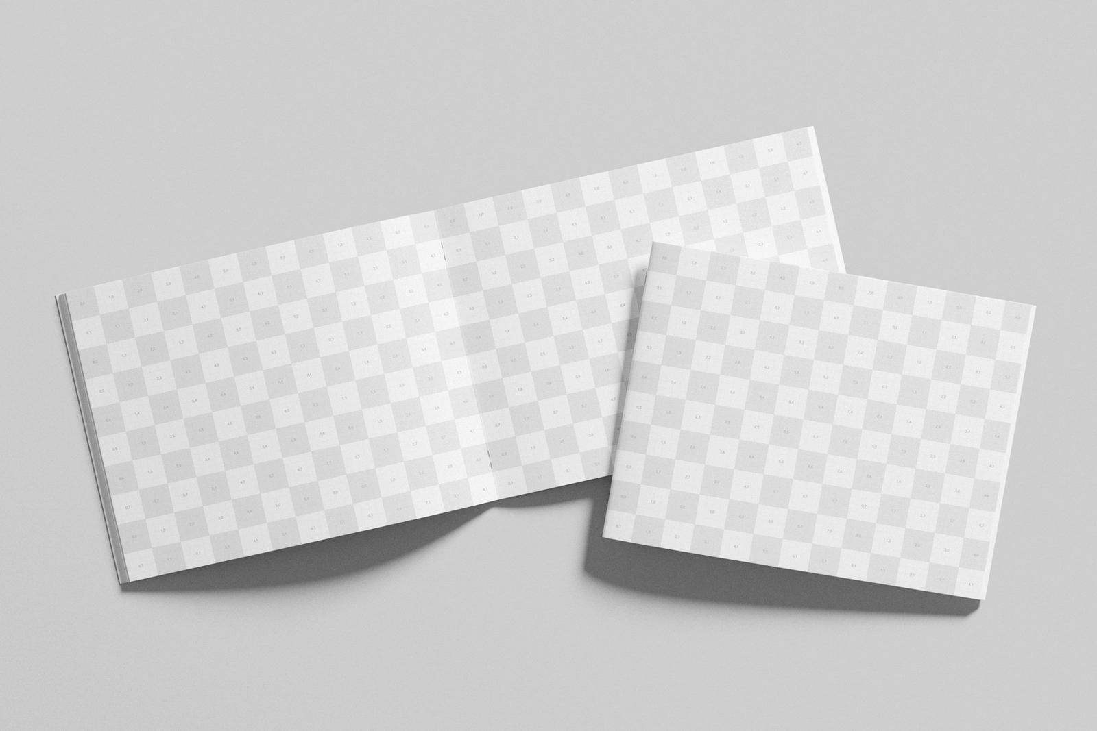 Free US Letter Landscape Brochure Mockup Scene Presentation