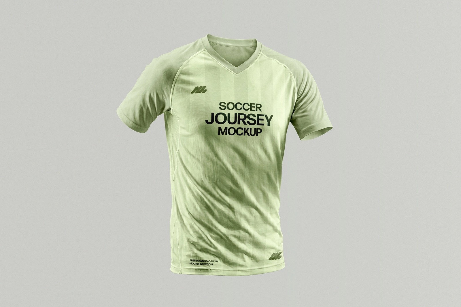 Free V-Neck Jersey Mockup