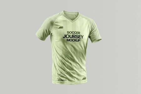 Free V-Neck Jersey Mockup